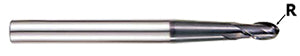 GM902909 8.0(R4.0) x 10 x 14 x 17 x 55 x 120 N10 1DEG 30 X-POWER PRO 2FL BALL TAPER NECK END MILL