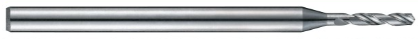 Gmauvais 6130082RC 0.82MM 3 MM SHANK 2-FLUTE 120 - DRILL 5 X D CARBIDE TiALN