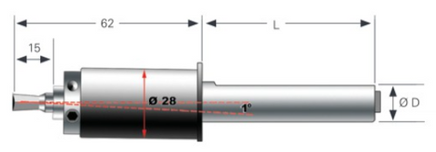 Hassay Savage Rotary HSP-2160-250-120 SWISS NON-ADJUSTABLE HOLDER - 25MM DIA SHANK