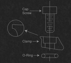 Mitee Bite Medium/Knife Edge Modular PitbullÃ‚Â® Clamp/Slotted