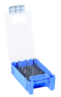 12 Piece Bur Set - 1/8" Shank - Plastic Case, Single Cut