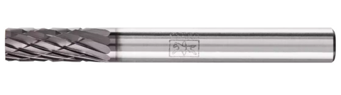 HICOAT Bur - Cylind. (Rad. End), ALU Cut - 1/2" x 1" x 1/4" Shank - SC-5, NFE Coating