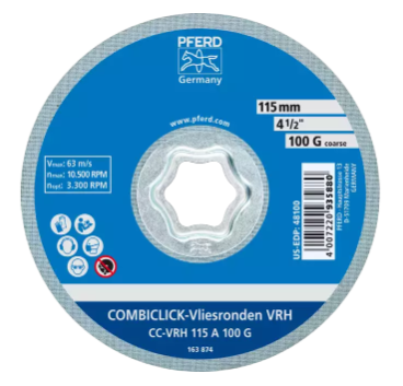 COMBICLICK Surface Conditioning Disc - 5" Aluminum Oxide, Very Fine Grade