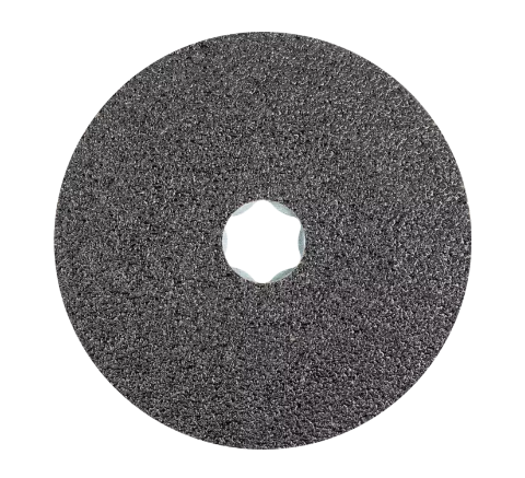 COMBICLICK Fiber Disc, 5" Dia. - Silicon Carbide C, 80 Grit