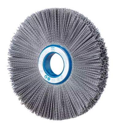 10" M-BRAD composite Whl. Brush - 2" AH - Dual Keyways,   .035 SiC - 180 Grit