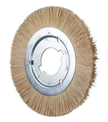 8" M-BRAD wheel brush - Narrow face, 600 grit Diamond, 2" keyed AH