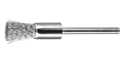 1/4" Dia. SINGLETWIST Knot End Brush - .006 SS Wire, 1/4" Shank