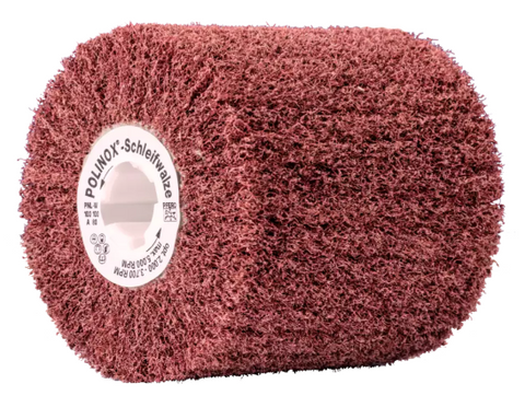 4" x 4" POLINOX Non-Woven Finishing Drum - 3/4" Keyed A.H., PNL Type - 180 Grit