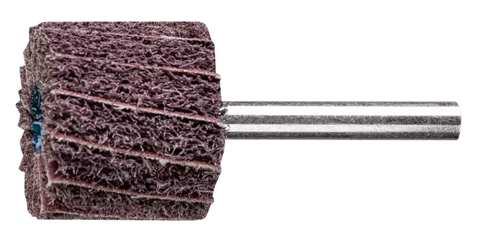 1-1/2" x 2" POLINOX Mtd. Flap Wheel - 1/4" Shank - PNZ Type - 180 Grit