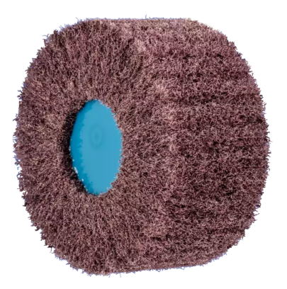 4" x 2" POLINOX Non-Woven Finishing Drum - 5/8-11 Thread, PNL Type -A/O 180 Grit