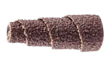 1/2" x 1" Cartridge Roll, 1/8" AH - Full Taper, Aluminum Oxide 80 Grit