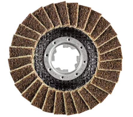 4-1/2" POLIVLIES AO Non-Woven Flap Disc - 7/8" X-LOCK - Medium Grade
