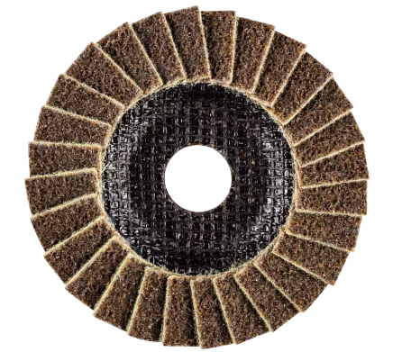 5" POLIVLIES Non-Woven Flap Disc - 7/8" Arbor Hole - Fine Grade