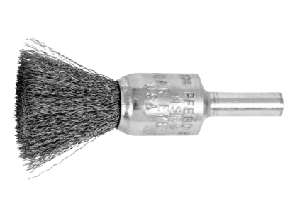 1" Crimped Wire End Brush - .020 CS Wire, 1/4" Shank