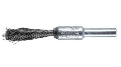 1/4" Dia. SINGLETWIST Knot End Brush - .006 CS Wire, 1/4" Shank