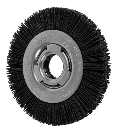 8" M-BRAD WF Wheel Brush - 2" A.H.,  .022 SiC - 320 Grit