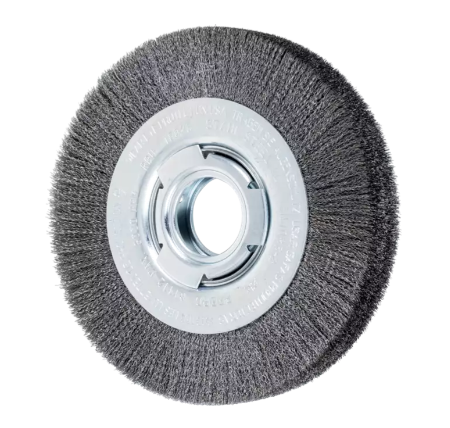12" Crimped Wire Wheel - Medium Face - .014 CS Wire, 2" Keyed A.H.